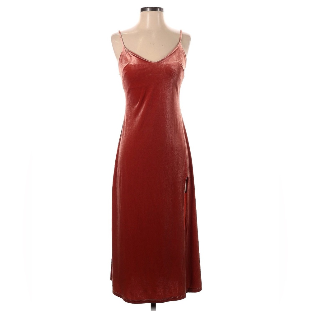 Pink Velvet Slip Dress